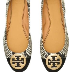 Tory Burch Minnie cap toe ballet flats